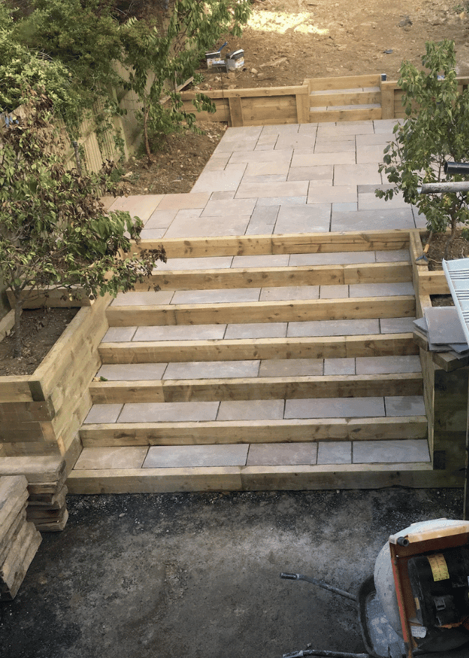 Mike 360 completed patio and lawn
